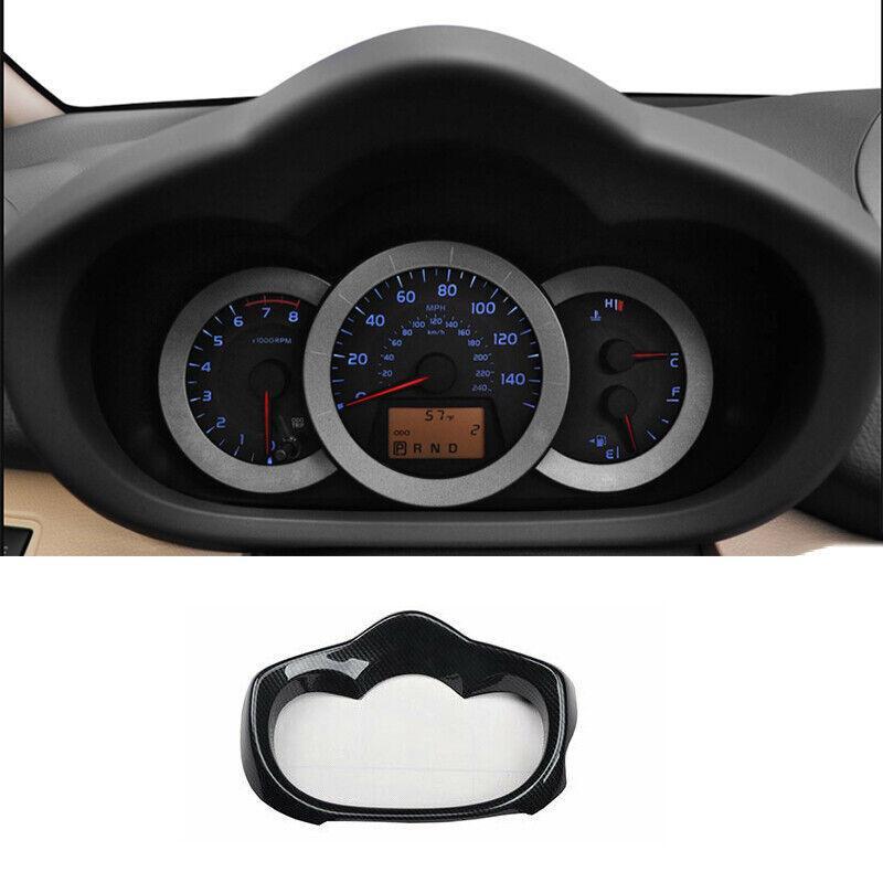 ABS Carbon Fiber Instrument Panel Frame Cover Trim 1PC for Toyota Car RAV4 06-12