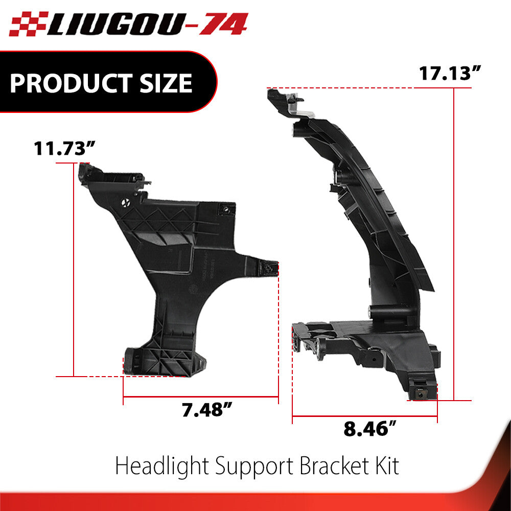 4X Headlight Mounting Bracket Kit for 2012-2016 for Audi for A5 S5 RS5