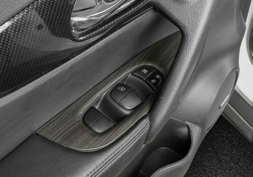 for Nissan Rogue 2017-2020 Wood Grain ABS Glass Window Lift Switch Cover Trim 4P