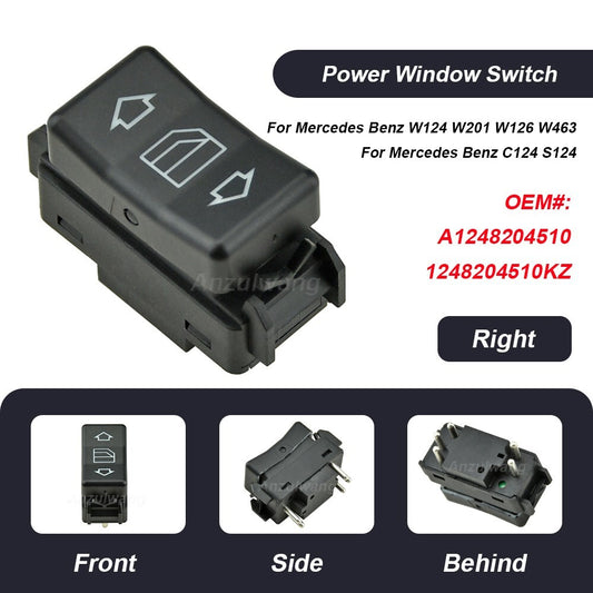 Right Electric Master Control Power Window Switch for Mercedes for Benz E W124