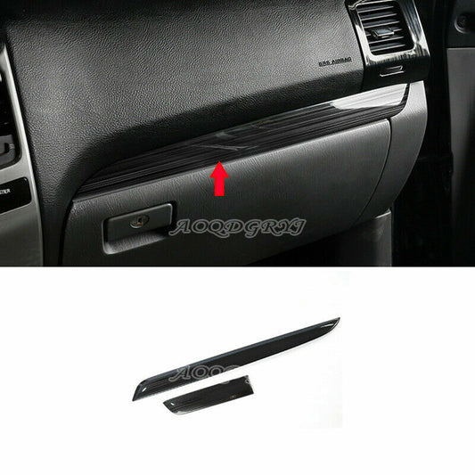 2X Center Console Molding Strip Panel Cover Trim for Toyota Prado 120 2003-2009