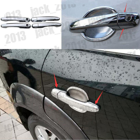 for Hyundai for Tucson 2006-2014 Chrome ABS Car Side Door Handle Cover Trim 8x