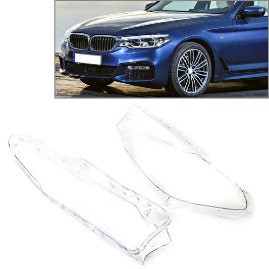 Headlight Headlamp Clear Lens Cover For 5 Series for BMW G30 G31 G38 2017 2018 2PCS