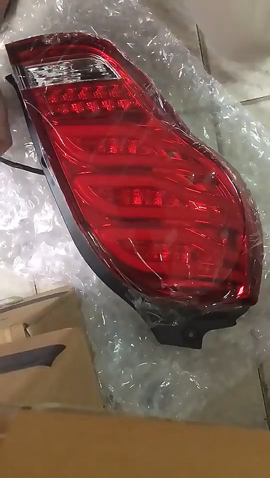 2-Piece Taillight Assembly for Chevrolet Spark 2011 2012 - 2014 LED Rear Lights in Red