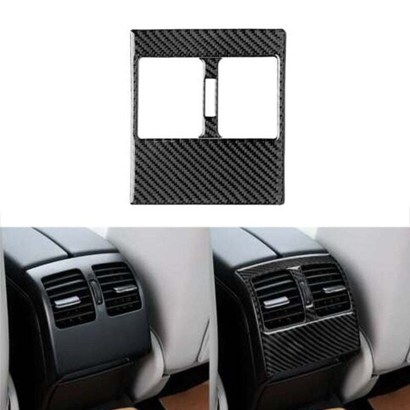 for Mercedes-Benz C-Class W204 2007-2013 Rear Air Vent Trim Carbon Fiber
