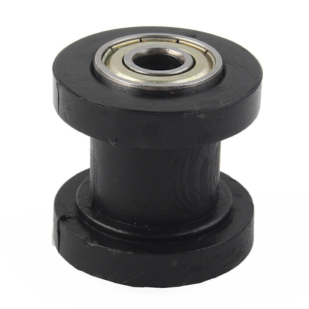 For Bike Motorcycle 8mm Chain Roller Slider Tensioner Guide Pulley Dirt Pit BLK