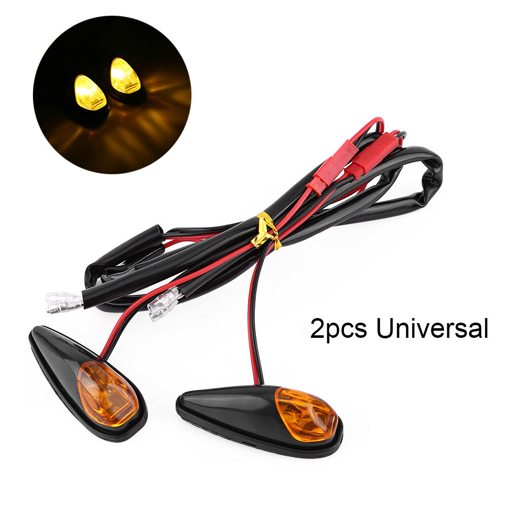 Car 2pcs LED Motorcycle Flush Mount Turn Signal Light Motorbike Indicator Lamp