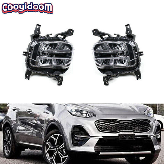 1 pair of front LED fog lights and daytime running lights (DRL) for the 2020 for Kia Sportage