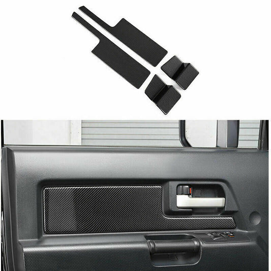 for Toyota FJ Cruiser 2006-2021 Carbon Fiber Inner Door Bowl Molding Cover Trim