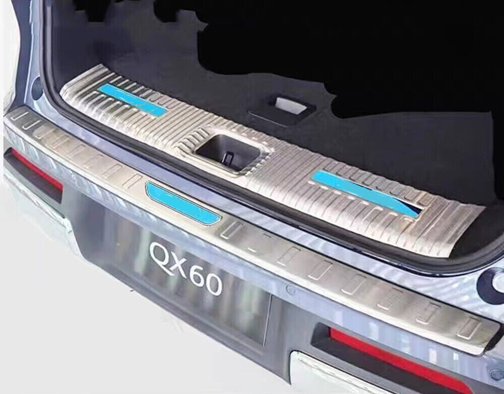 for INFINITI QX60 2022-24 Silver Exterior Rear Bumper Guard Trunk Sill Cover 1P