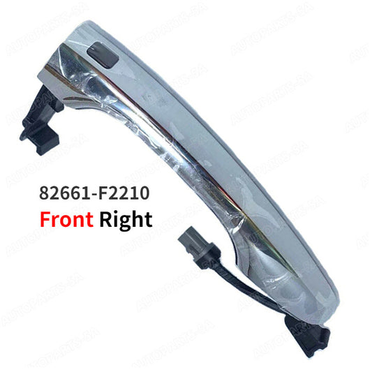 Right front chrome door handle with for smart key for Hyundai for Elantra 2017 - 2020