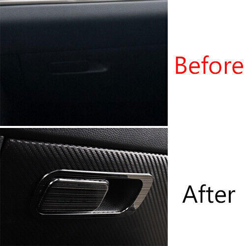 Car for Co -Pilot Storage Box Handle Sticker Trim for Kia K5 2021-2022 Black Titanium