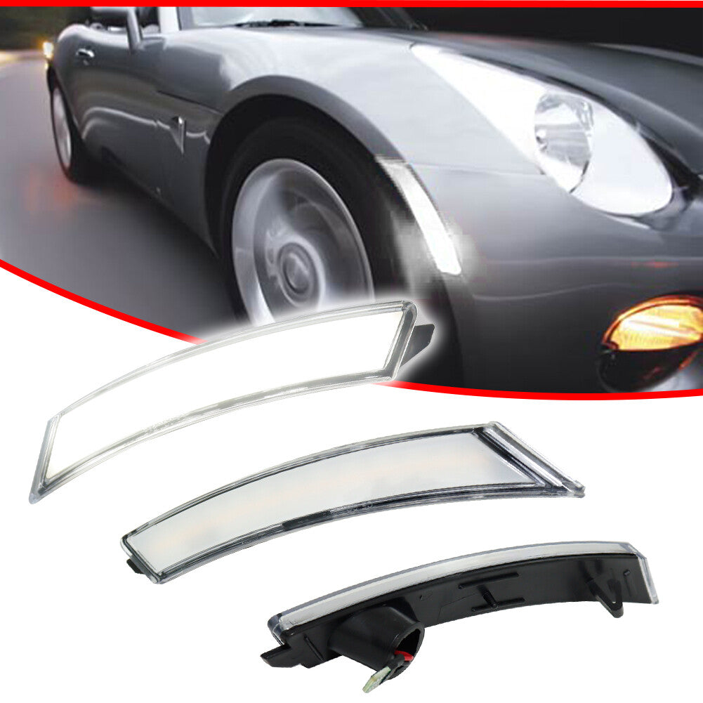 Transparent white LED front marker light suitable for 06-10 for Pontiac Solstice for Saturn Sky