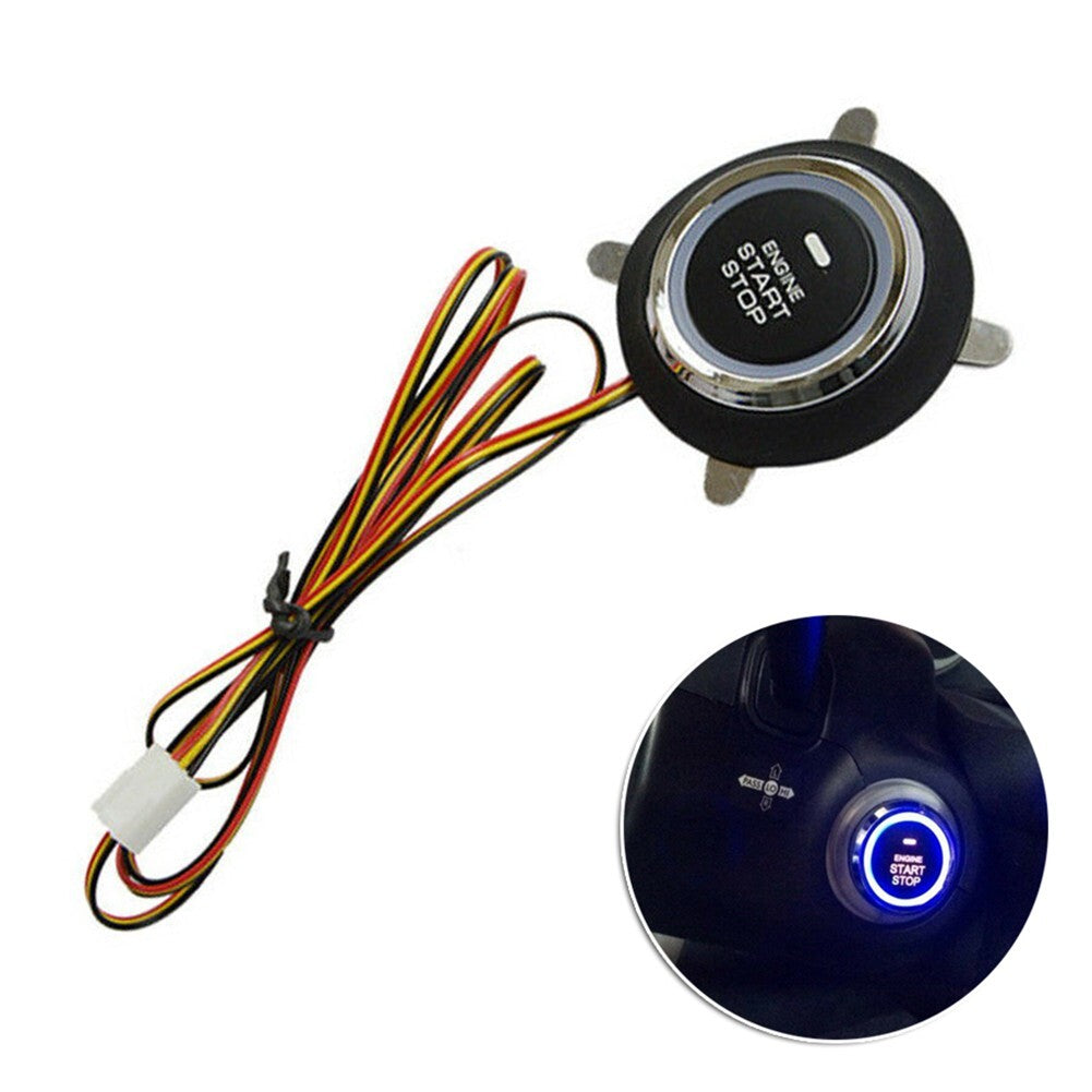 Car Ignition Engine Start Push-Button For Keyless Entry Push Starter Kit