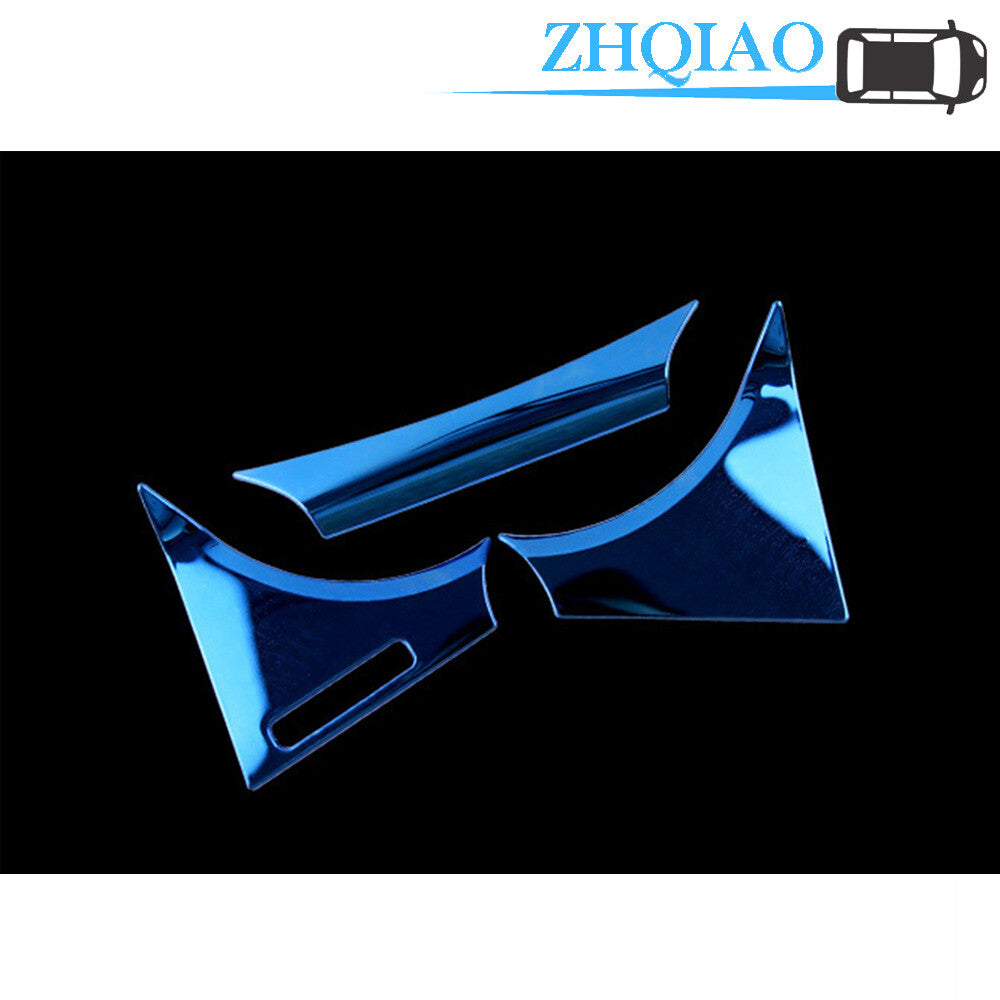 Blue Stainless Inner Dashboard Meter decor Cover Trim Fit for Toyota for Camry 2018 2019