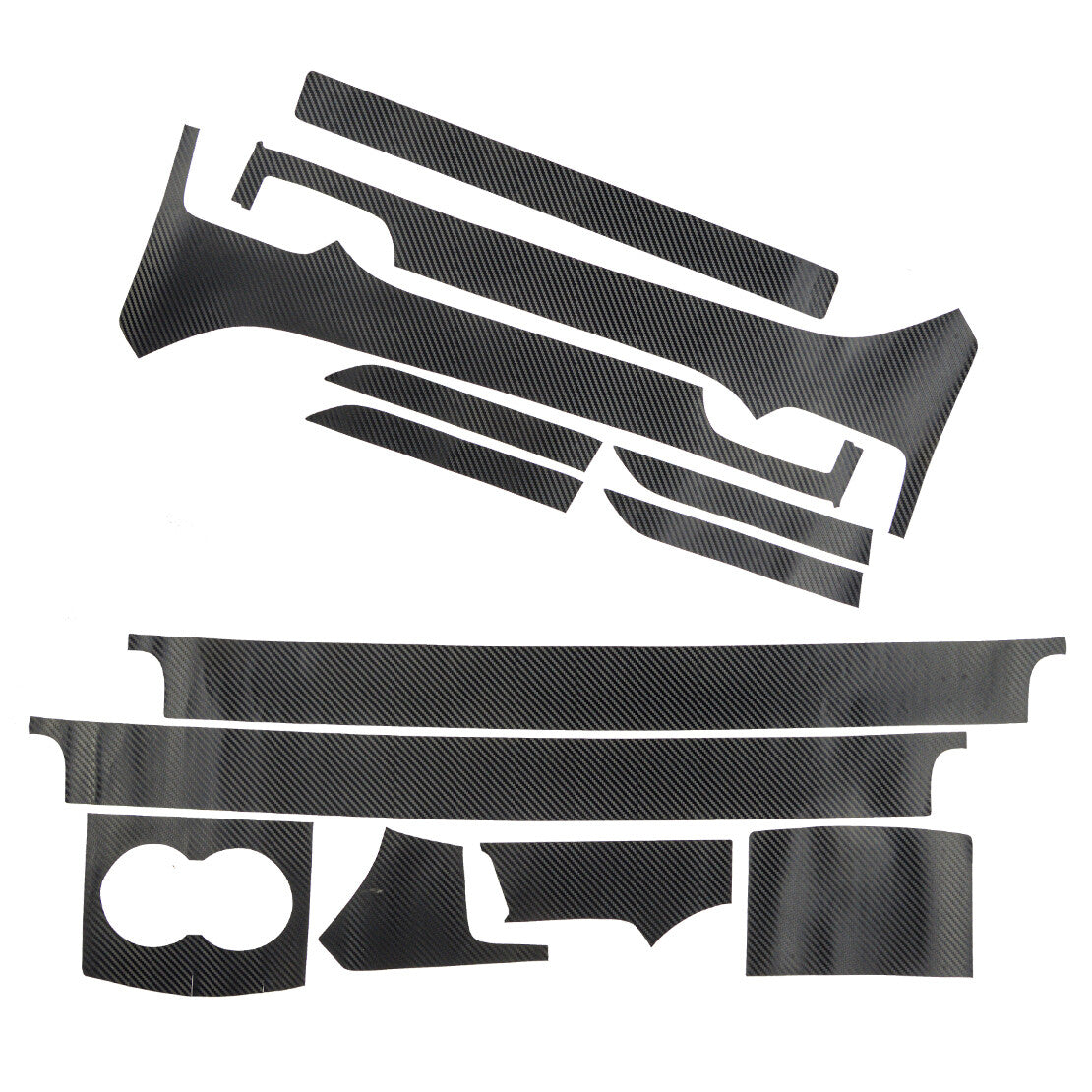 3D Carbon Fiber Style Center Console Sticker Trim Cover Fit for Tesla Model X/S