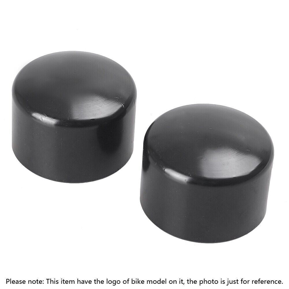 Front Axle Nut Covers kit Black Fit for Harley Electra Glide Street Glide Road King