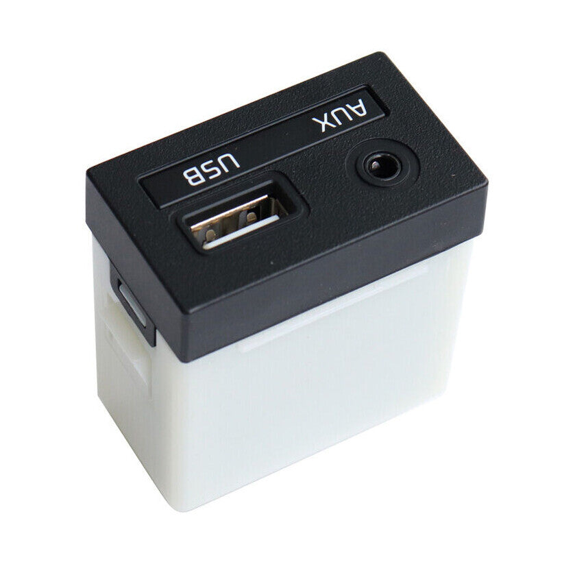USB and AUX port adapter jacks are compatible with 17-18 Forte 96120-A7600