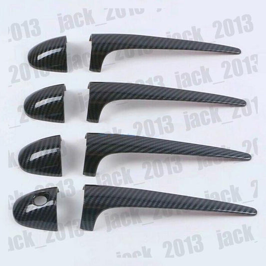Fit for Toyota RAV4 2014-2018 Carbon Fiber Door Handle Cover ABS Car Accessories