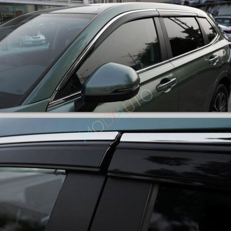 for Honda CR-V CRV 2023-2024 Window Visor Vent Shade Sun Rain Guard Deflector 6X