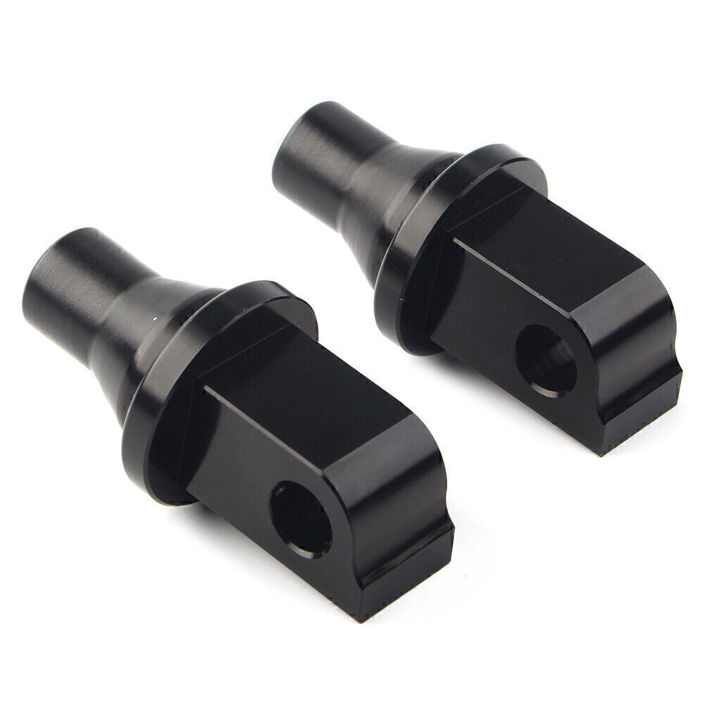 Front/Rear Tapered Foot Peg Adapters for Yamaha for Honda VTX for Suzuki Black/ Chrome