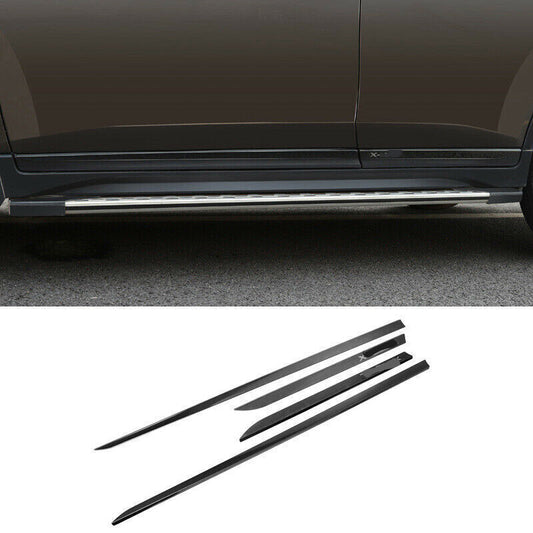 for Nissan Rogue 2014-2020 Black Steel Side Door Body Guard Molding Strips Cover