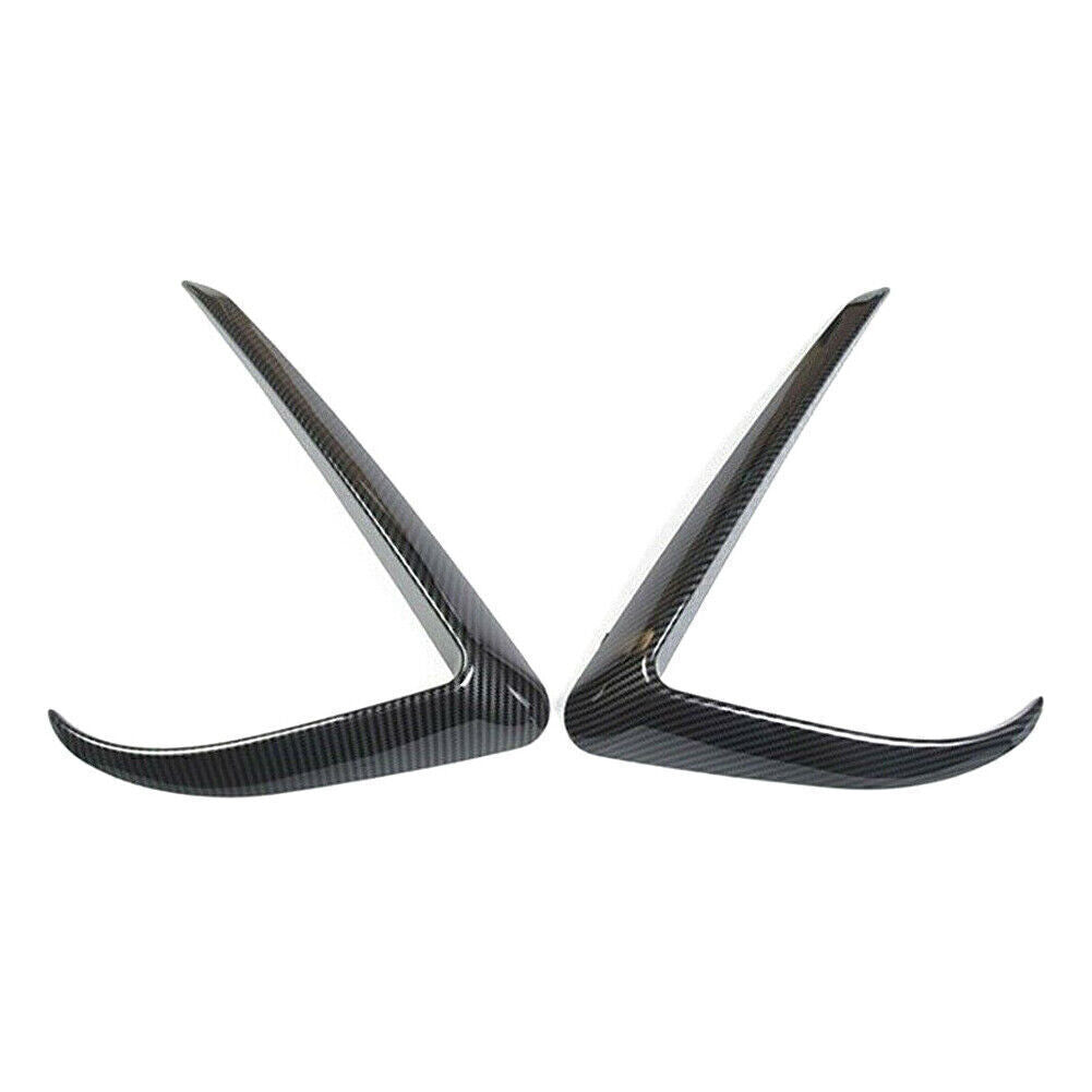 Front Fog Light Lamp Eyebrow Cover Carbon Trim Fit for Tesla Model 3 2018-2022 Pair