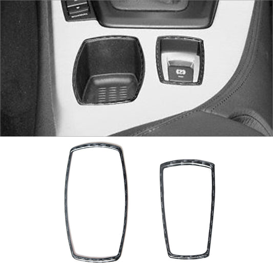 2x carbon fiber transmission + electronic brake trim for BMW Z4 E89 2009-16