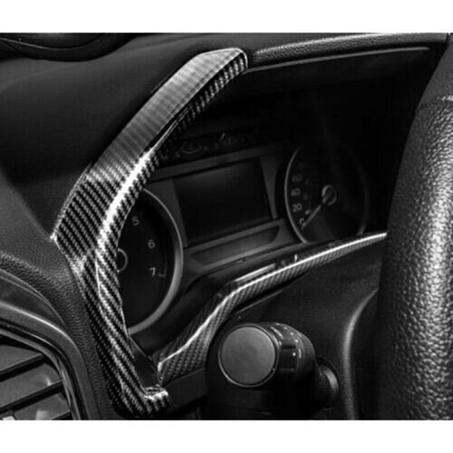 for Ford F150 2015-2020 Carbon Fiber Inner Dashboard Panel Strips Cover Trim 2