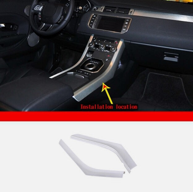 ABS oak grain rear cup holder cover trim for Toyota Sequoia 2022-23