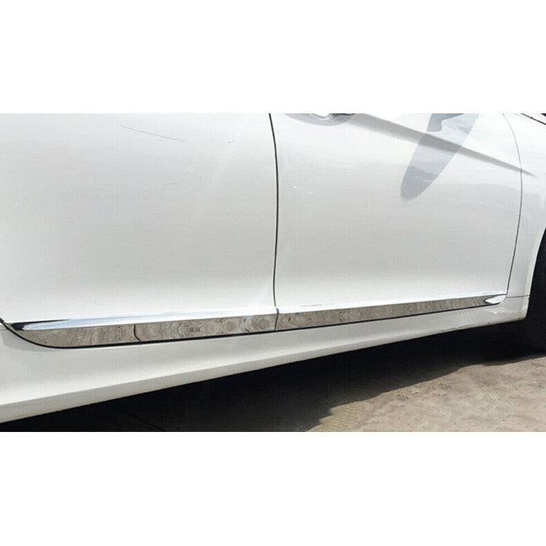 for Hyundai Sonata 2011-2014 Chrome Car Body Door Side Molding Sill Guard cover
