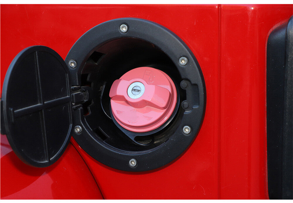 Pink ABS Inner Fuel Tank Cap Door Gas Filler Cover for Jeep for Wrangler JK JL 2007+