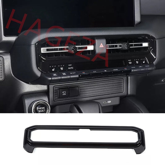 Gloss Black ABS Center Air Vent Outlet Cover For Toyot@ for Land Cruiser LC250 2024+