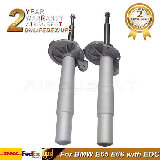 Pair Front Left+Right Air Suspension Shock Absorber for BMW E65 E66 with EDC