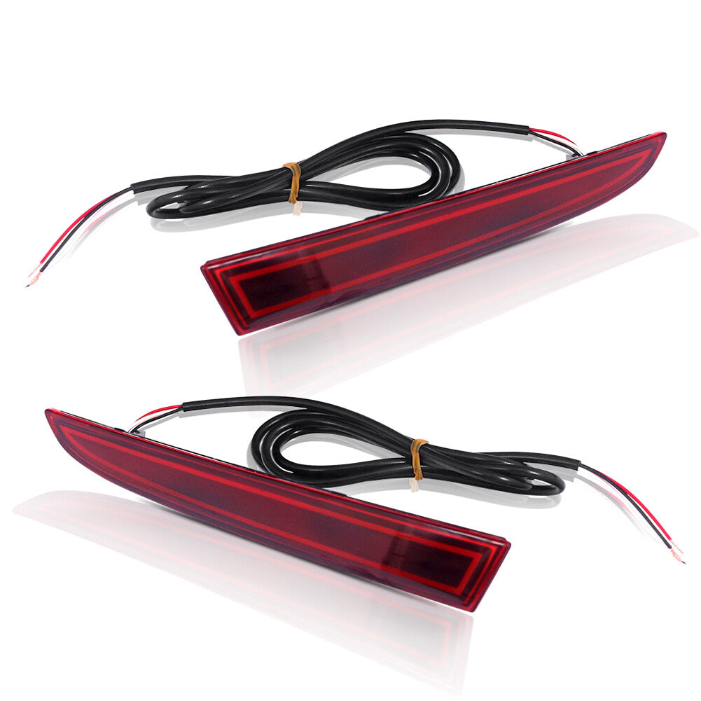 3D Optical Rear Bumper Reflector Lights with Red LEDs for 2008 and 2009 for Pontiac G8
