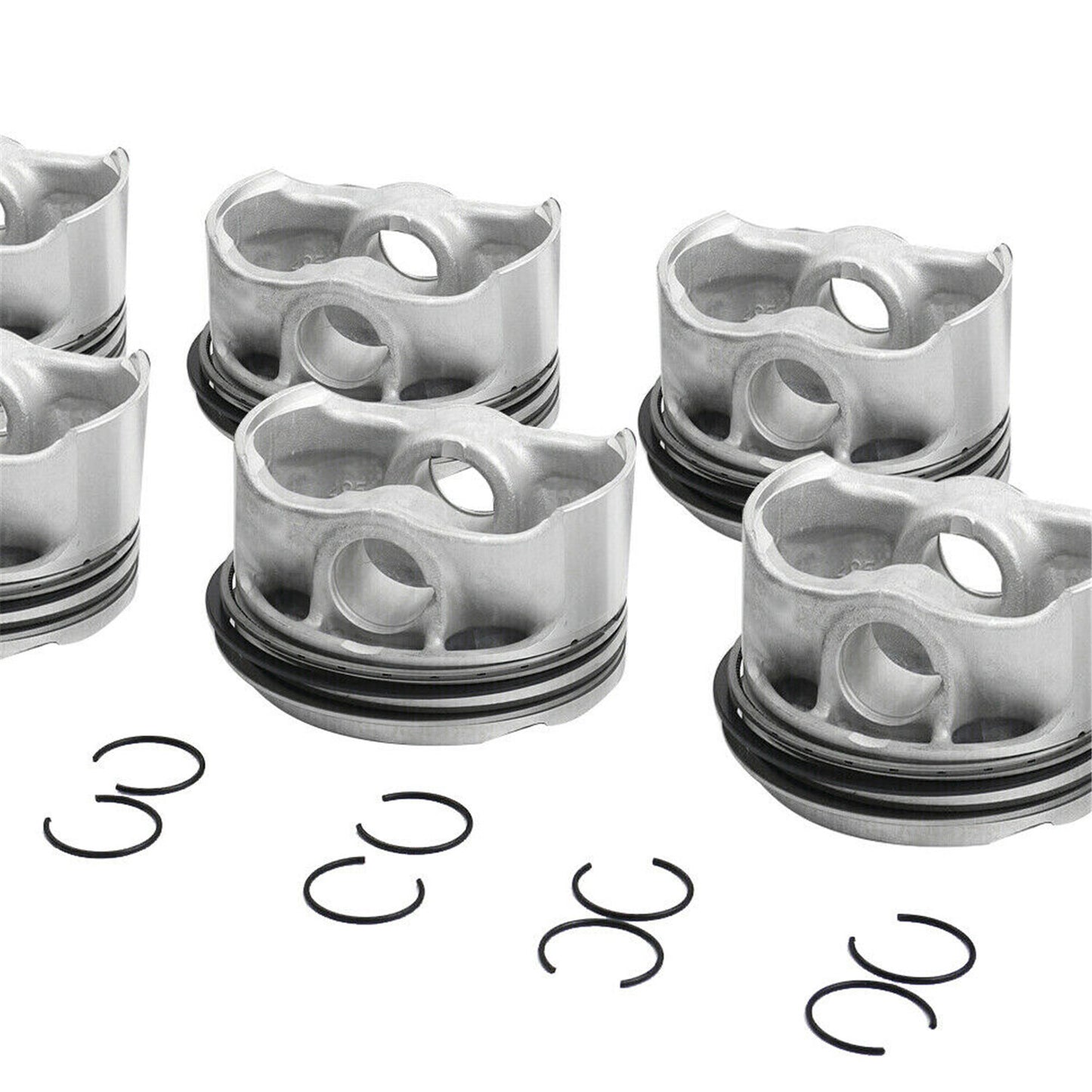 8 Pistons  Rings Set for BMW M760i 550i 750i X5 F01 F02 F03 E71 E70 N63 4.4L V8
