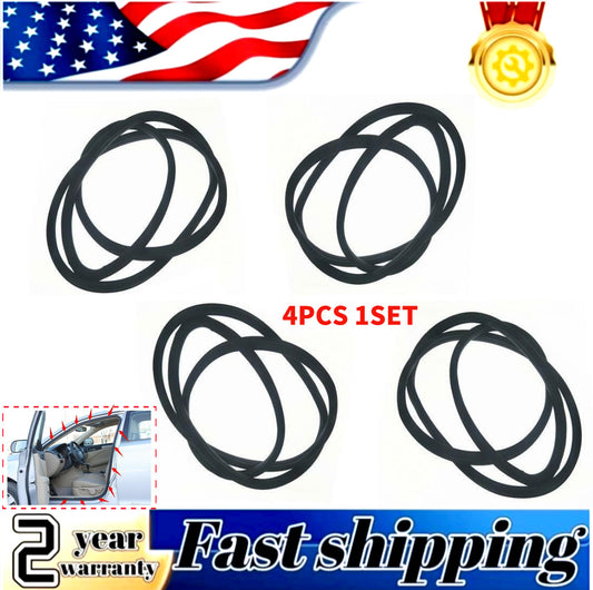 4-Piece Weatherstrip Door Rubber Body Seals for Honda Accord Sedan 2013-2017