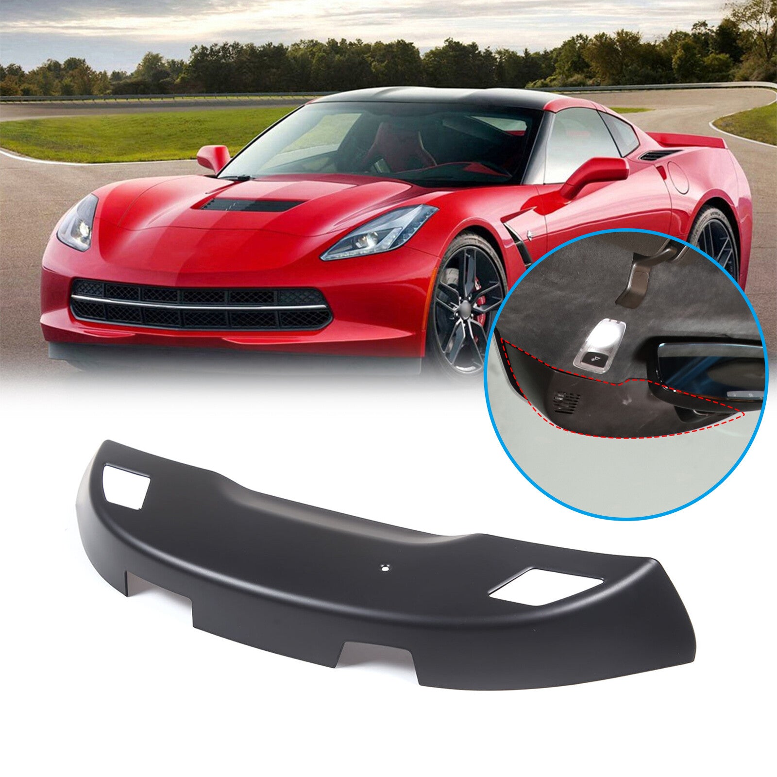 2-Pack Carbon Fiber ABS Glass Lift Cover for Mitsubishi ECLIPSE 2006-2011 USA