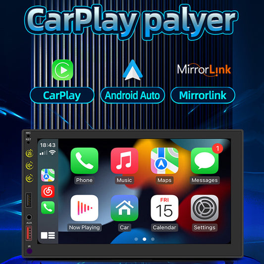 Car Multimedia Player MP5 Carplay Screen Radio Central 7In Android Bluetooth FM