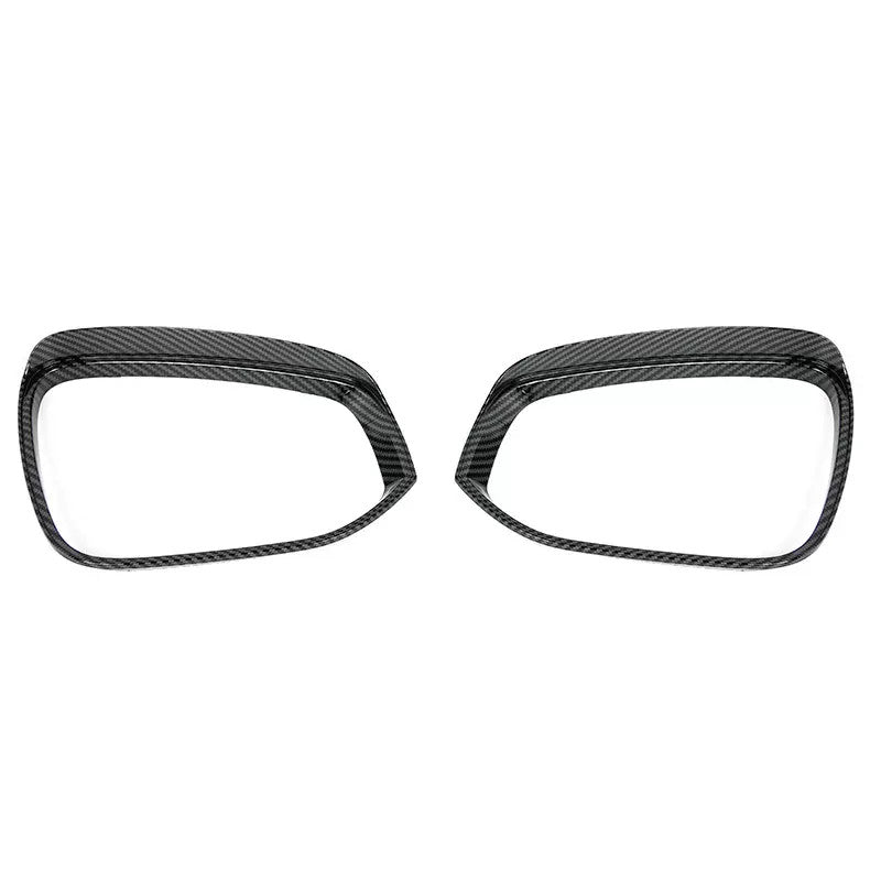 Carbon fiber mirror rain guard trim for Toyota Tacoma 2016-2023