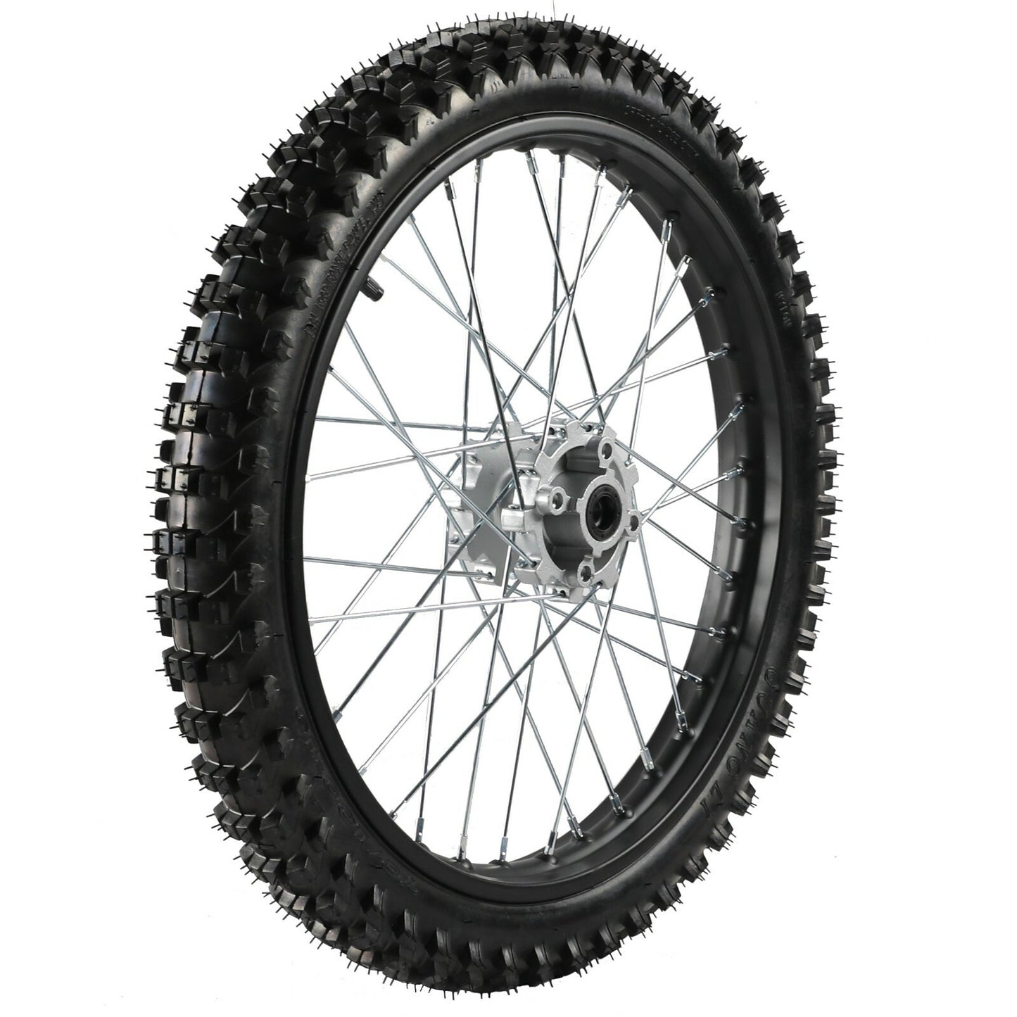Front and rear wheels 70/100-19 90/100-16, tires, rims, sprockets, Dirt Pit bicycle 200cc