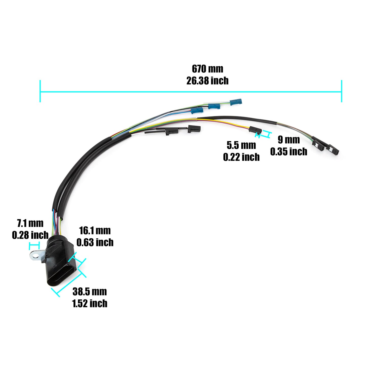 Fits for VW for Audi for Seat 09G927363 Transmission Harness Trans Solenoid 14PIN 09G927363B