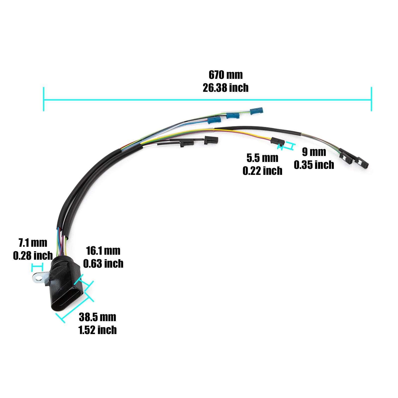 Fits for VW for Audi for Seat 09G927363 Transmission Harness Trans Solenoid 14PIN 09G927363B