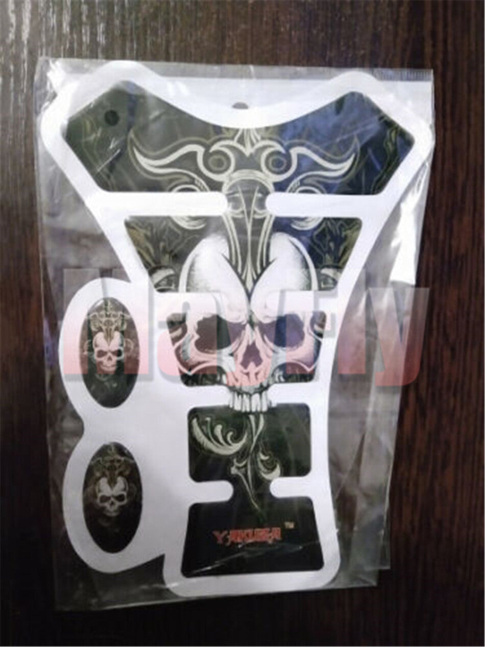 1pcs Carbon Fiber Tank Pad Tankpad Protector Sticker Motorcycle Universal Decal