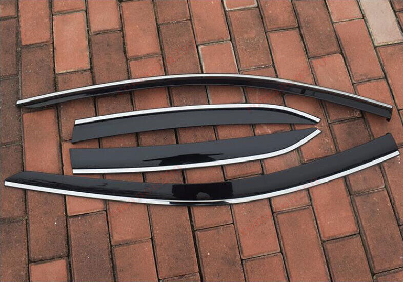 for Toyota for Camry 2018-2023 Smoke Window Visors Sun Rain Guard Deflector W/Chrome