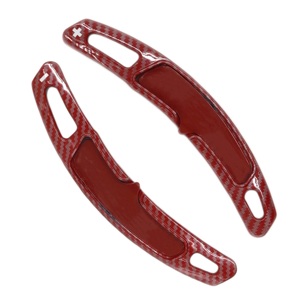 2x Steering Wheel Shift Paddle Shifter Extension Red for Porsche for Panamera 16-20