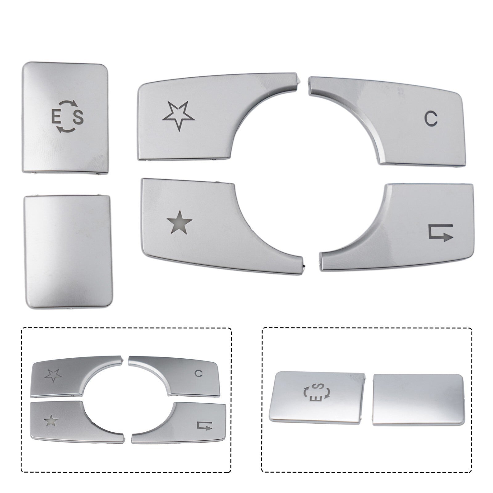 Plastic Center Console Button Cover for E Class W212