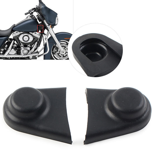 Black Rubber Screw Nut Bolts Covers Waterproof Fit for Harley Touring Motorcycle
