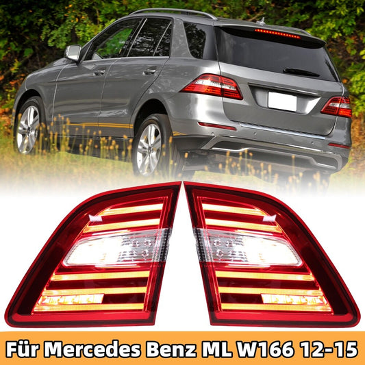 1 Pair for Mercedes Benz ML W166 2012-2015 Tail Light Rear Lamp Taillight L+R