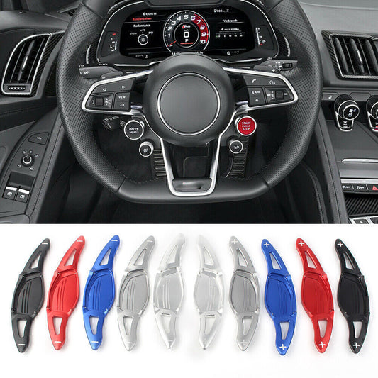 2X Car Steering Wheel Shifter Paddle Extension Fit for Audi R8 RS3 RS4 RS5 TT RS
